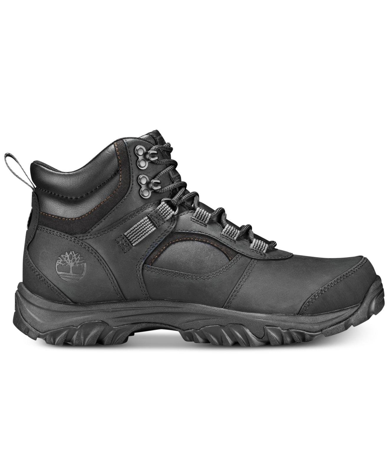 Timberland Leather Mt. Major Mid Waterproof Hiking Boots, Created For  Macy's in Black for Men | Lyst