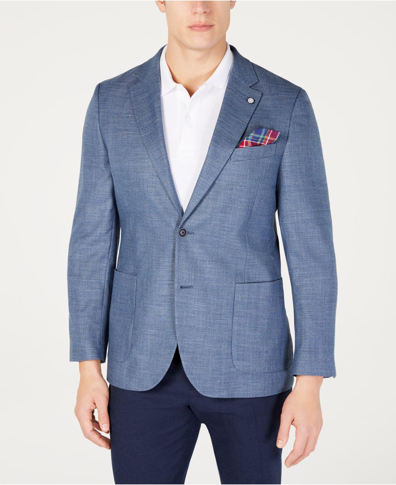 Nautica Modernfit Active Stretch Solid Sport Coat in Blue for Men Lyst