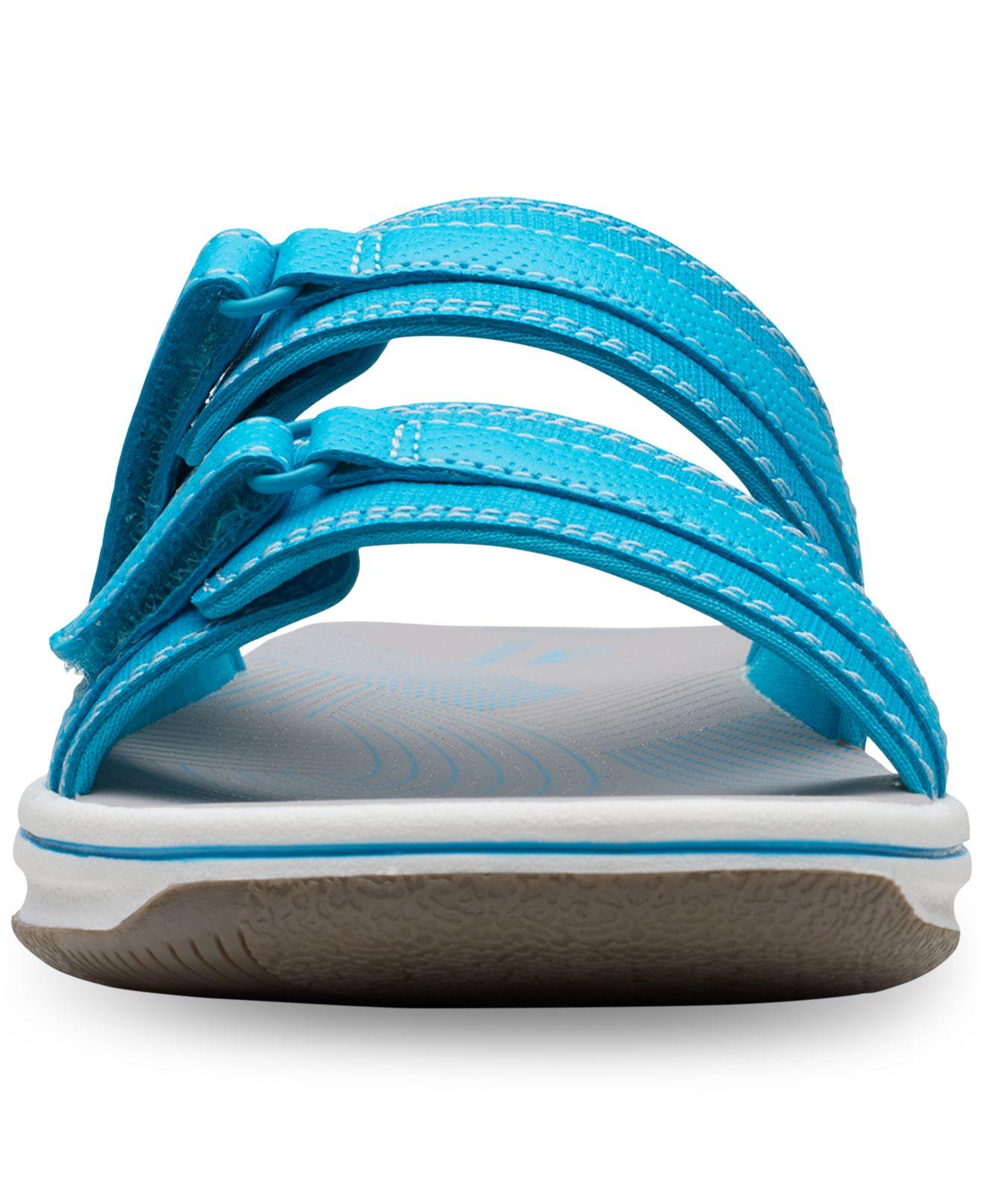 Clarks Cloudsteppers Breeze Piper Sandals in Blue | Lyst