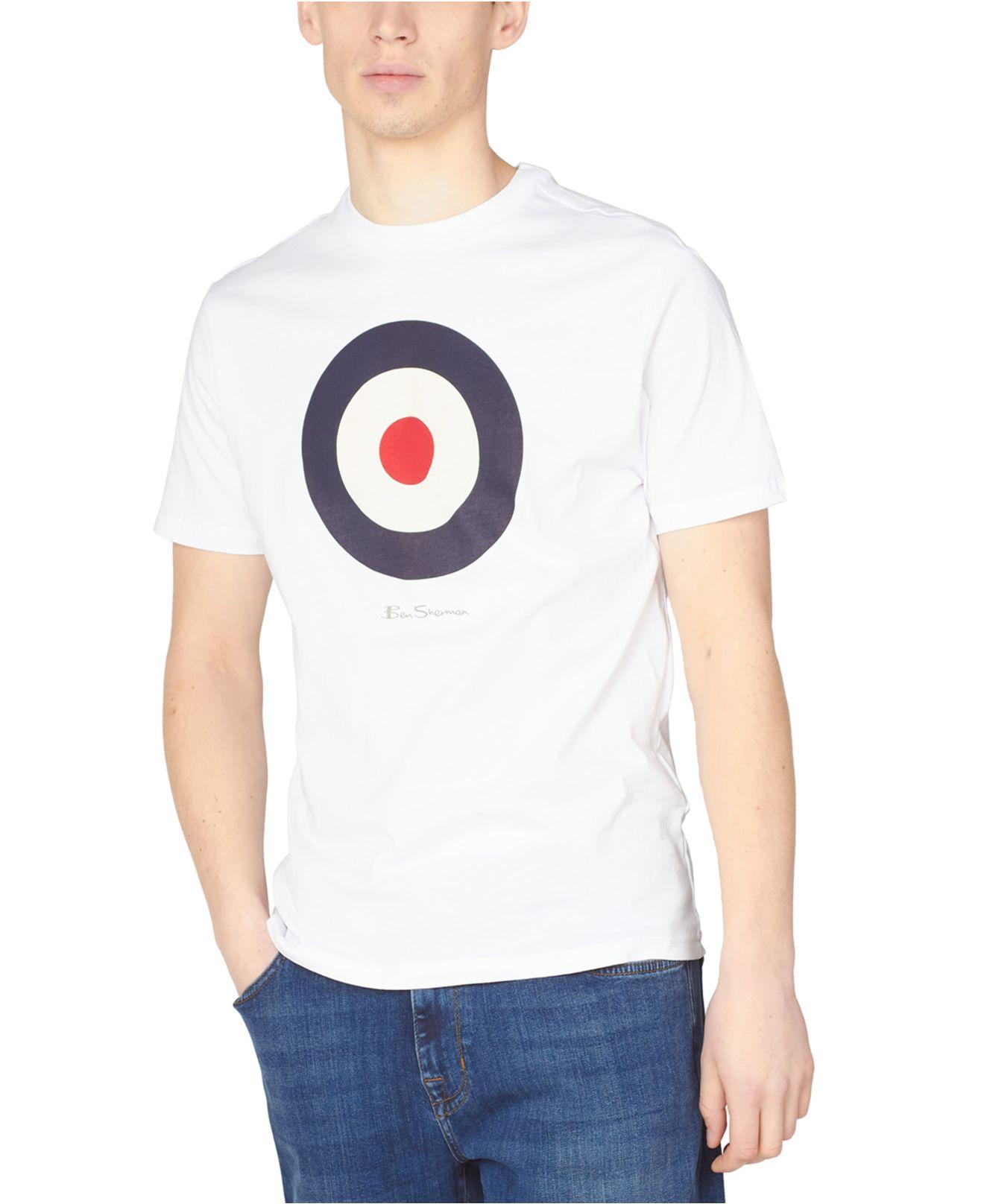 Ben Sherman Signature Target Graphic Short-sleeve T-shirt in White for Men  | Lyst