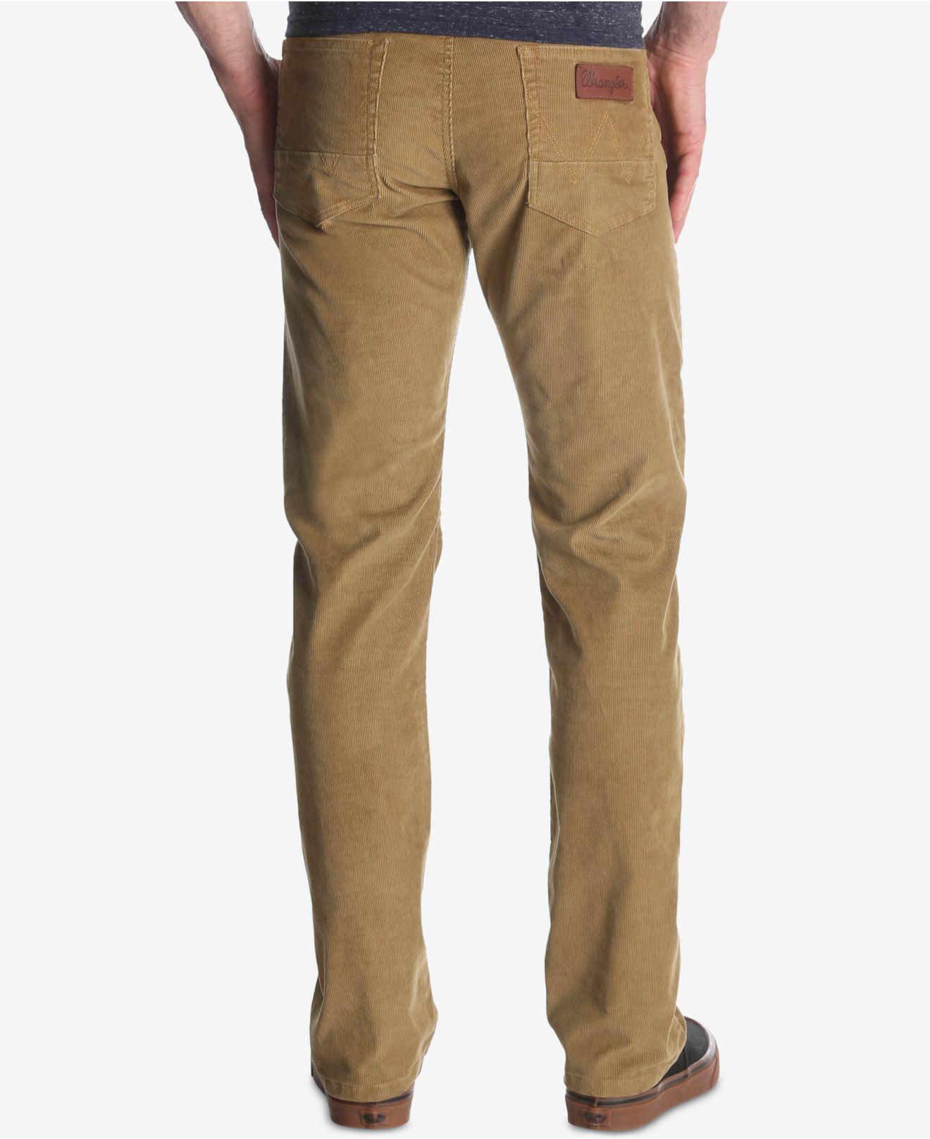 Wrangler Slim-fit Corduroy Pants for Men - Lyst