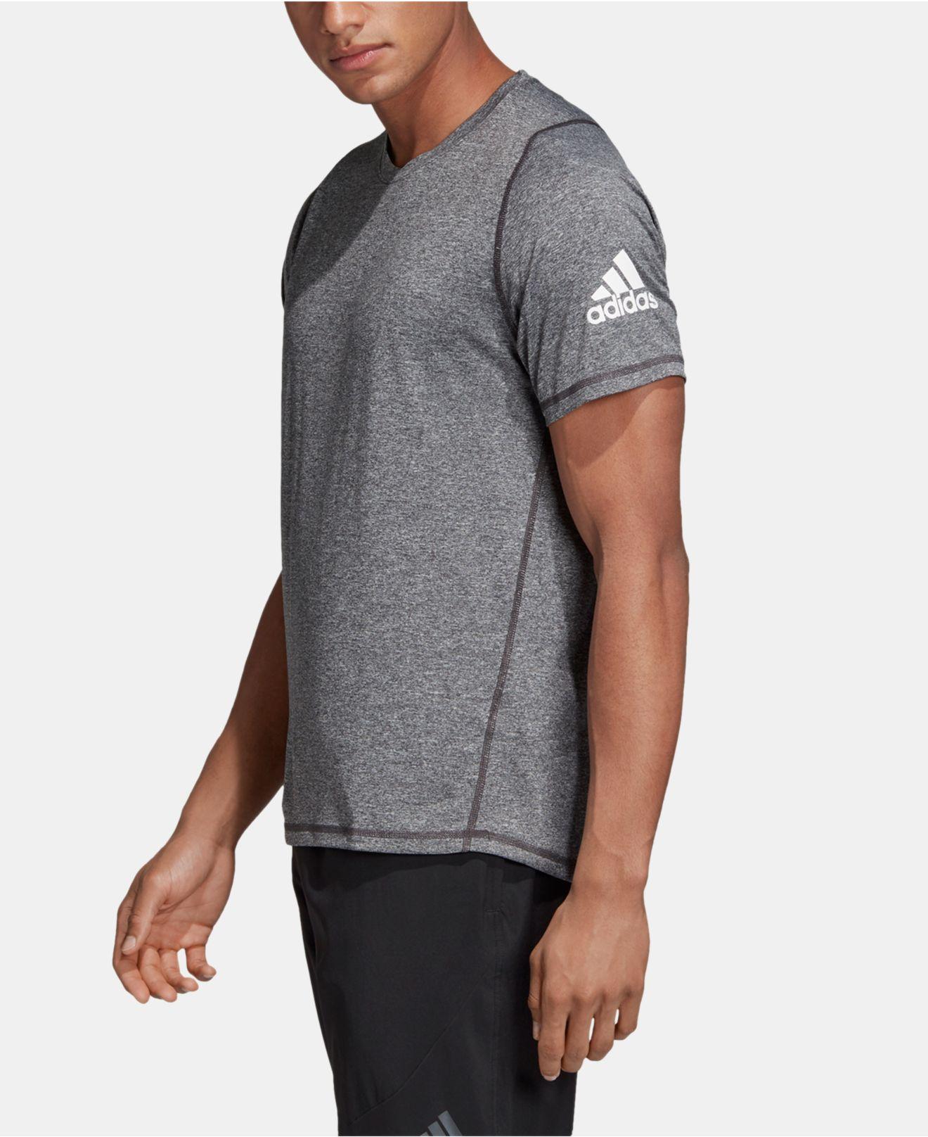 adidas Synthetic Freelift Climalite® T-shirt in Black/White (Gray) for Men  | Lyst