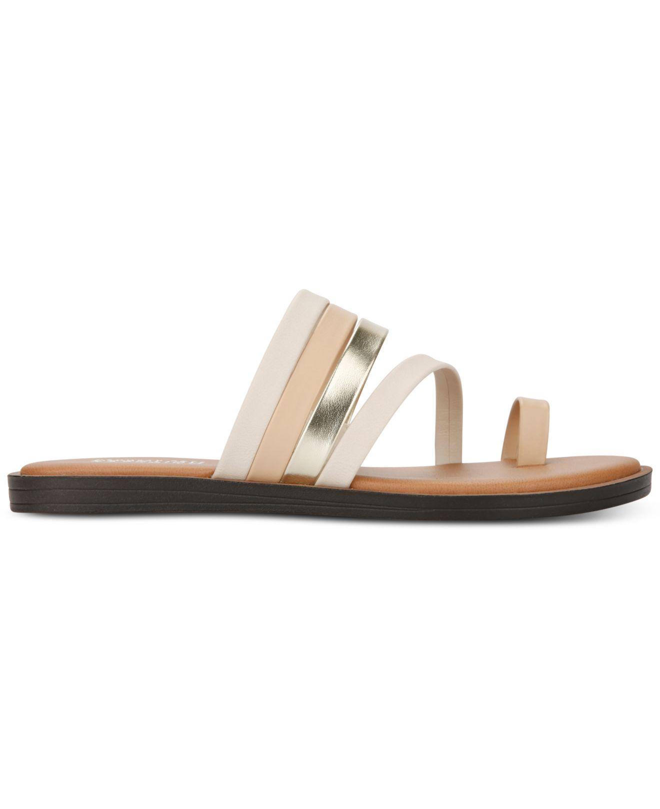 Cole Reaction Strappy Toe Loop Flat Sandal Lyst