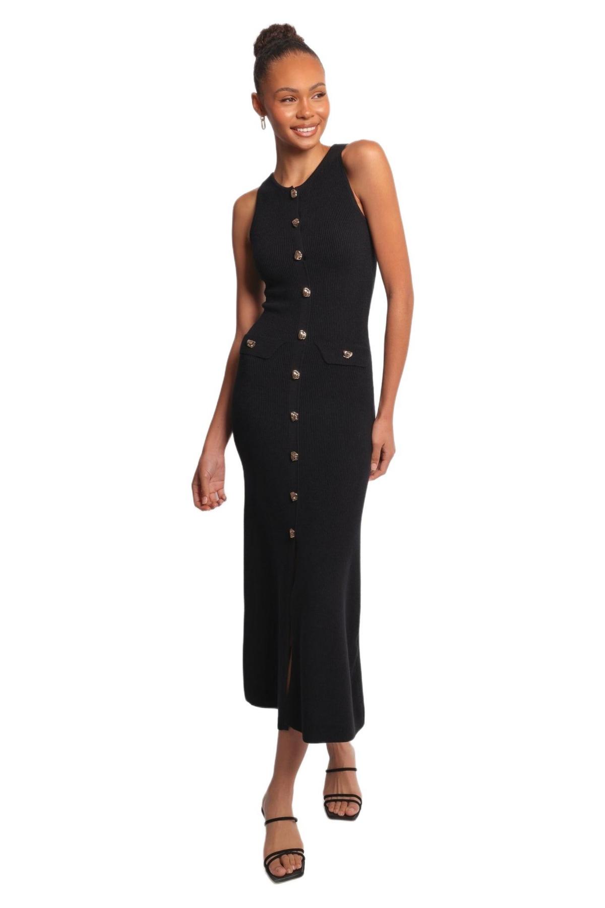 petal and pup knit dress & Aspen Button Up in Black Collection - Prom