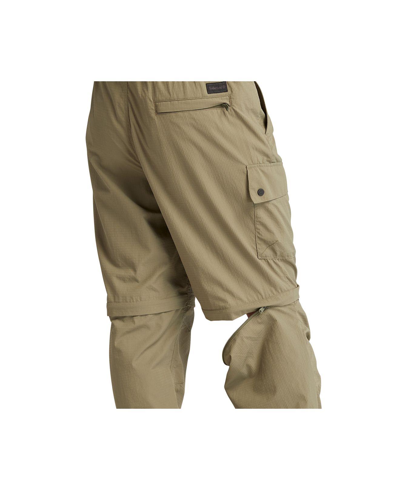 Timberland Relaxed Fit Convertible Outdoor Cargo Pants in Natural for Men |  Lyst