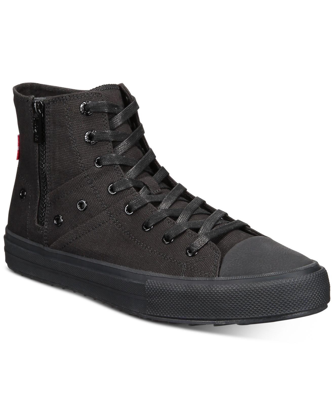 Levi's Zip Ex L High-top Sneakers in Black for Men | Lyst
