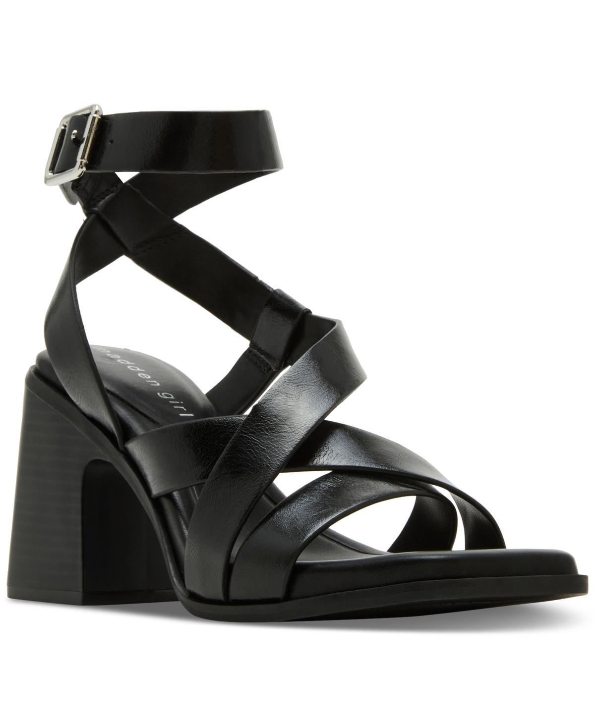 Madden Girl Hero Strappy Block-heel City Sandals in Black Lyst