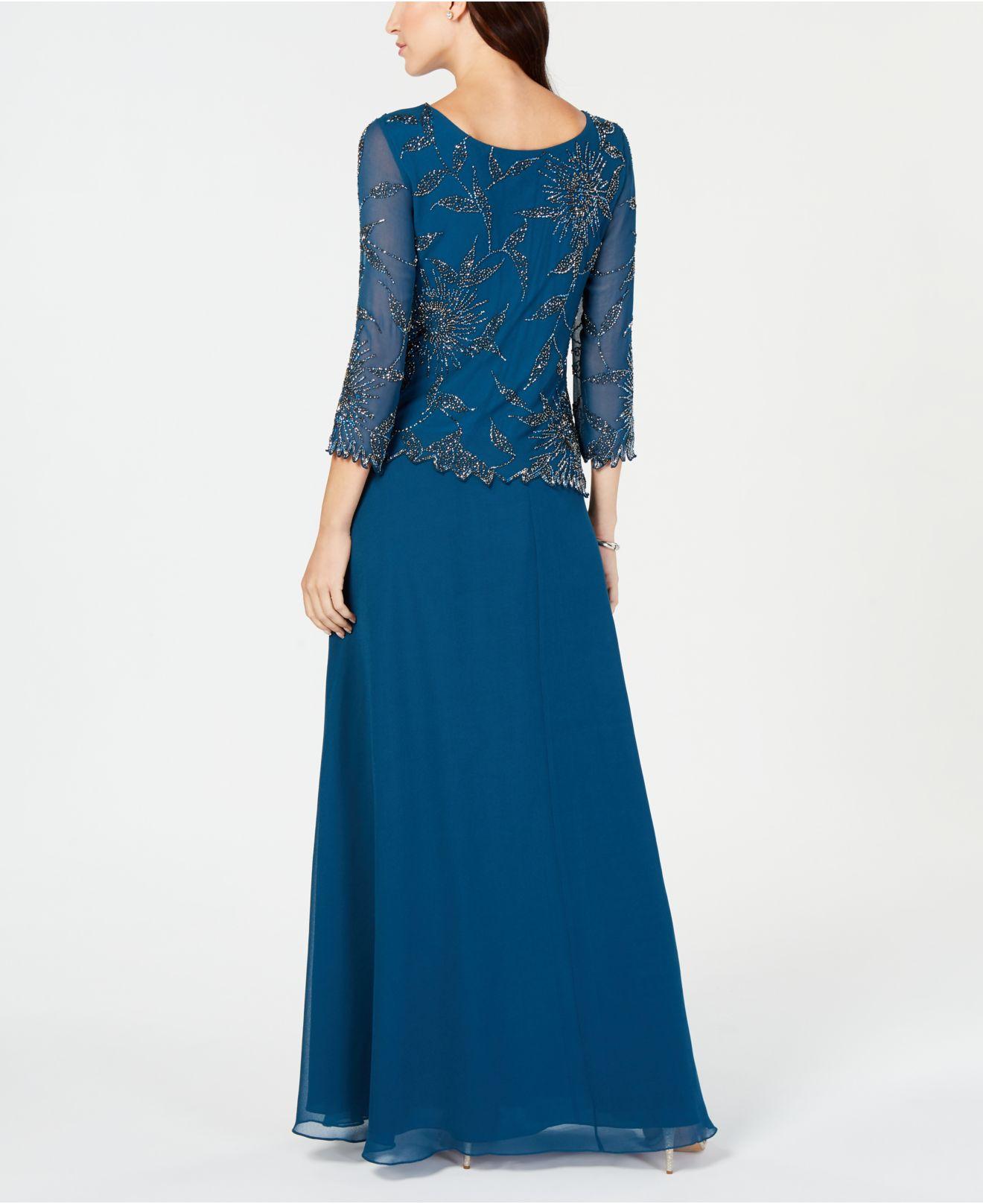 overlay evening gowns