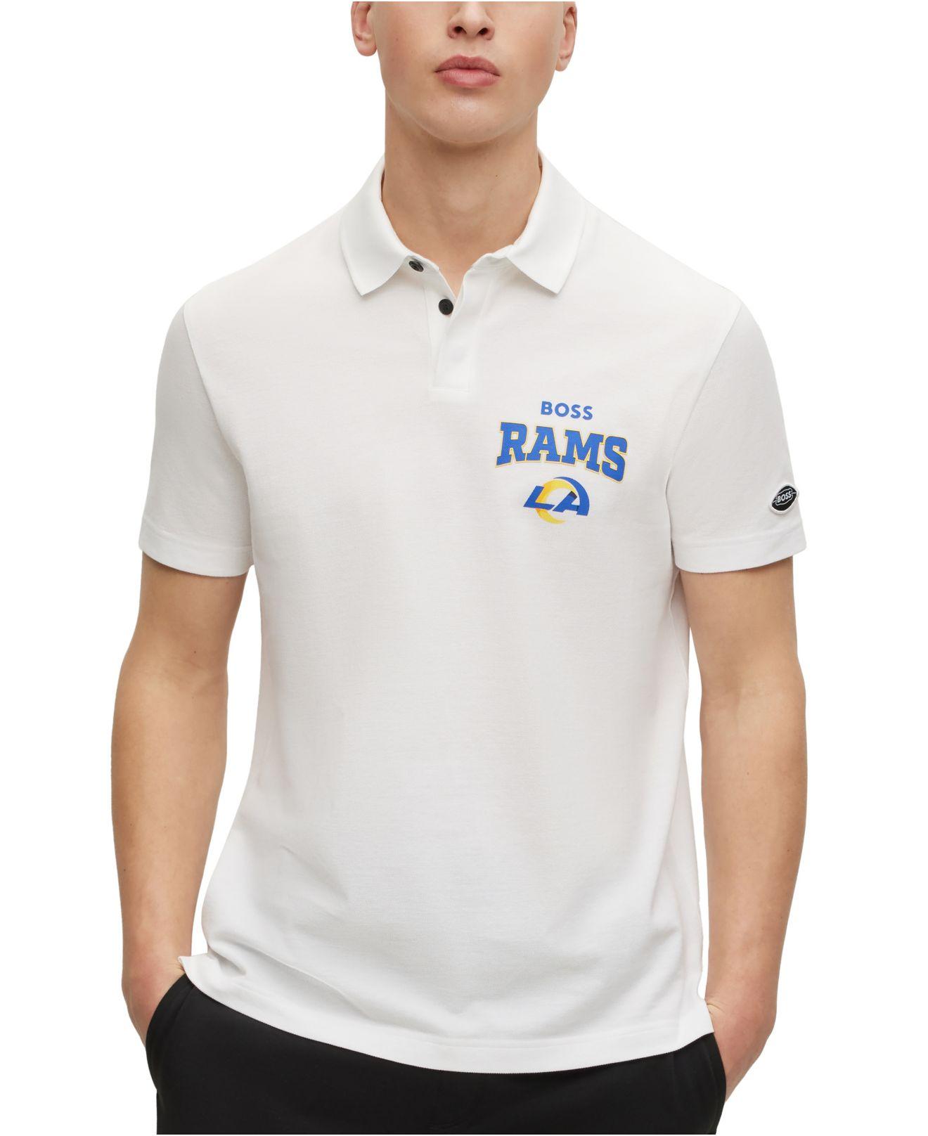 BOSS by HUGO BOSS Los Angeles Rams Polo Shirt in White for Men