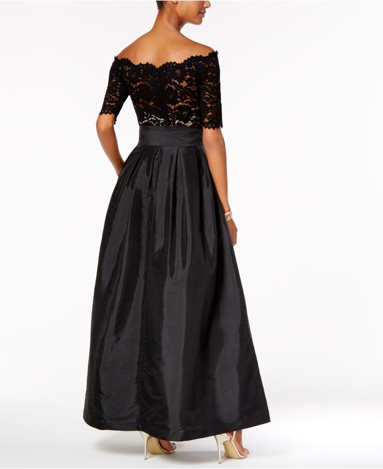 vince camuto off the shoulder lace dress