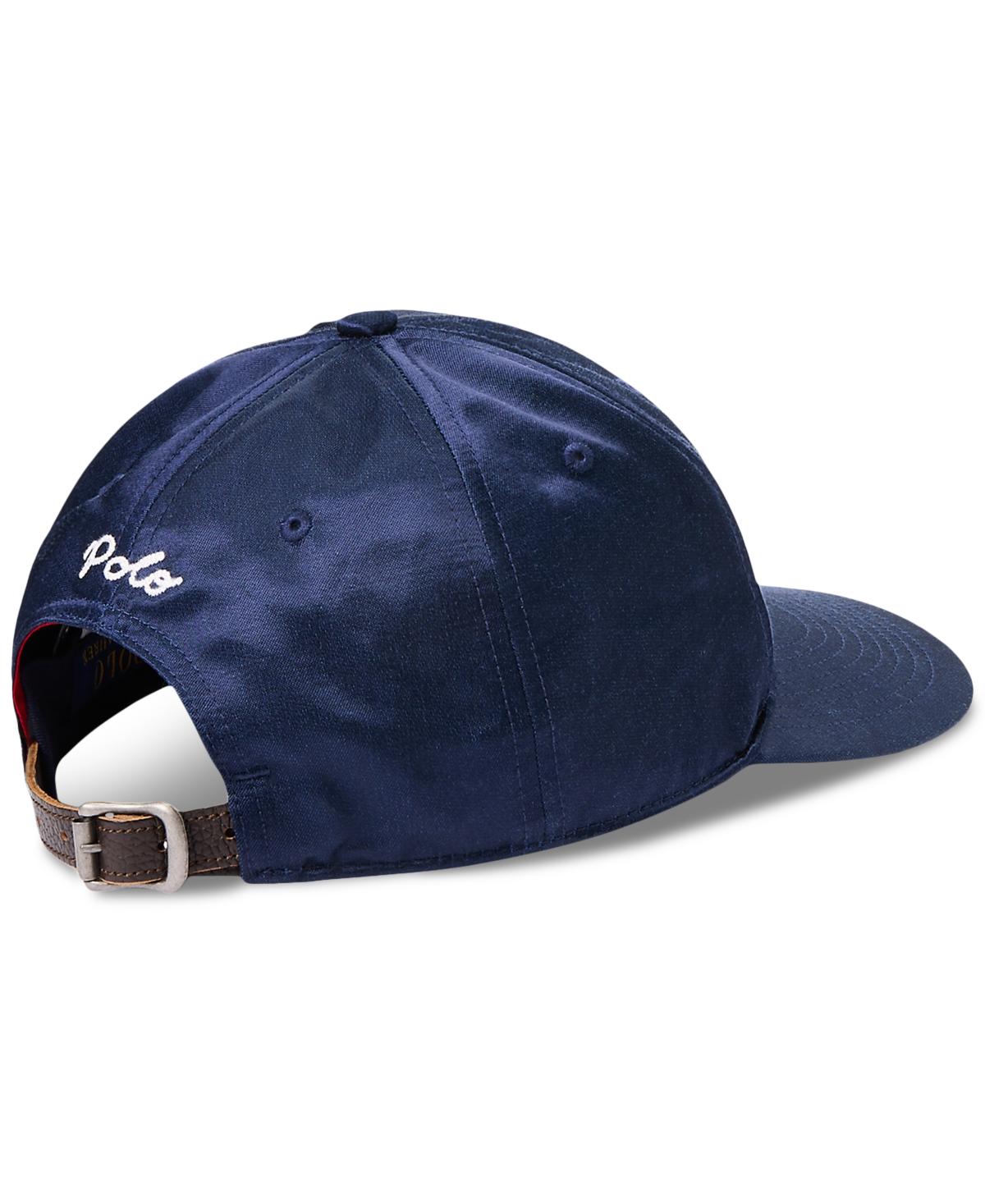 Polo Ralph Lauren ラルフローレン Logo-Patch Satin Ball Cap Chenille-Patch Satin Ball Cap