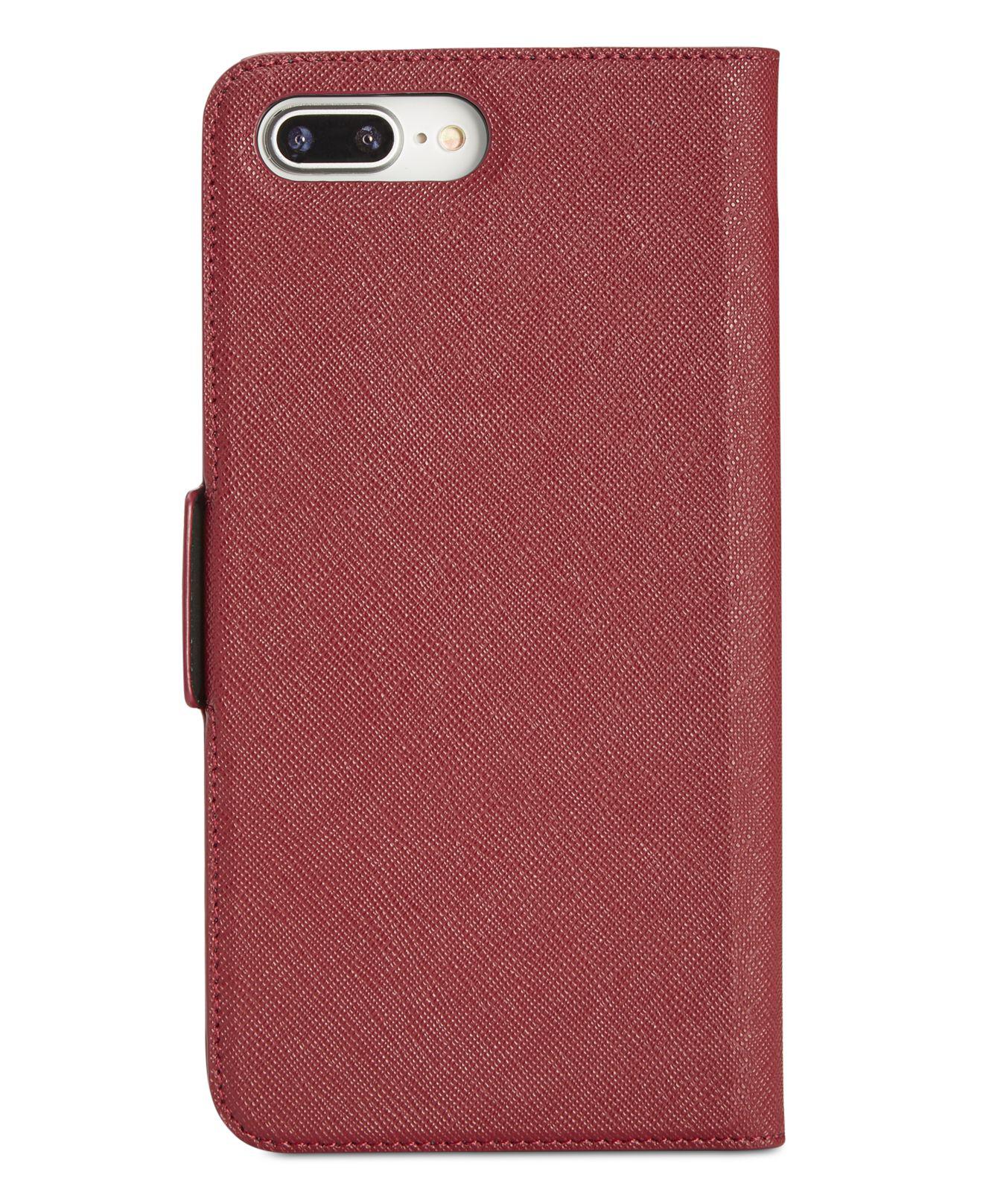 Kate Spade Leather Foxappliqué Iphone 8 Plus Folio Case in Red Lyst
