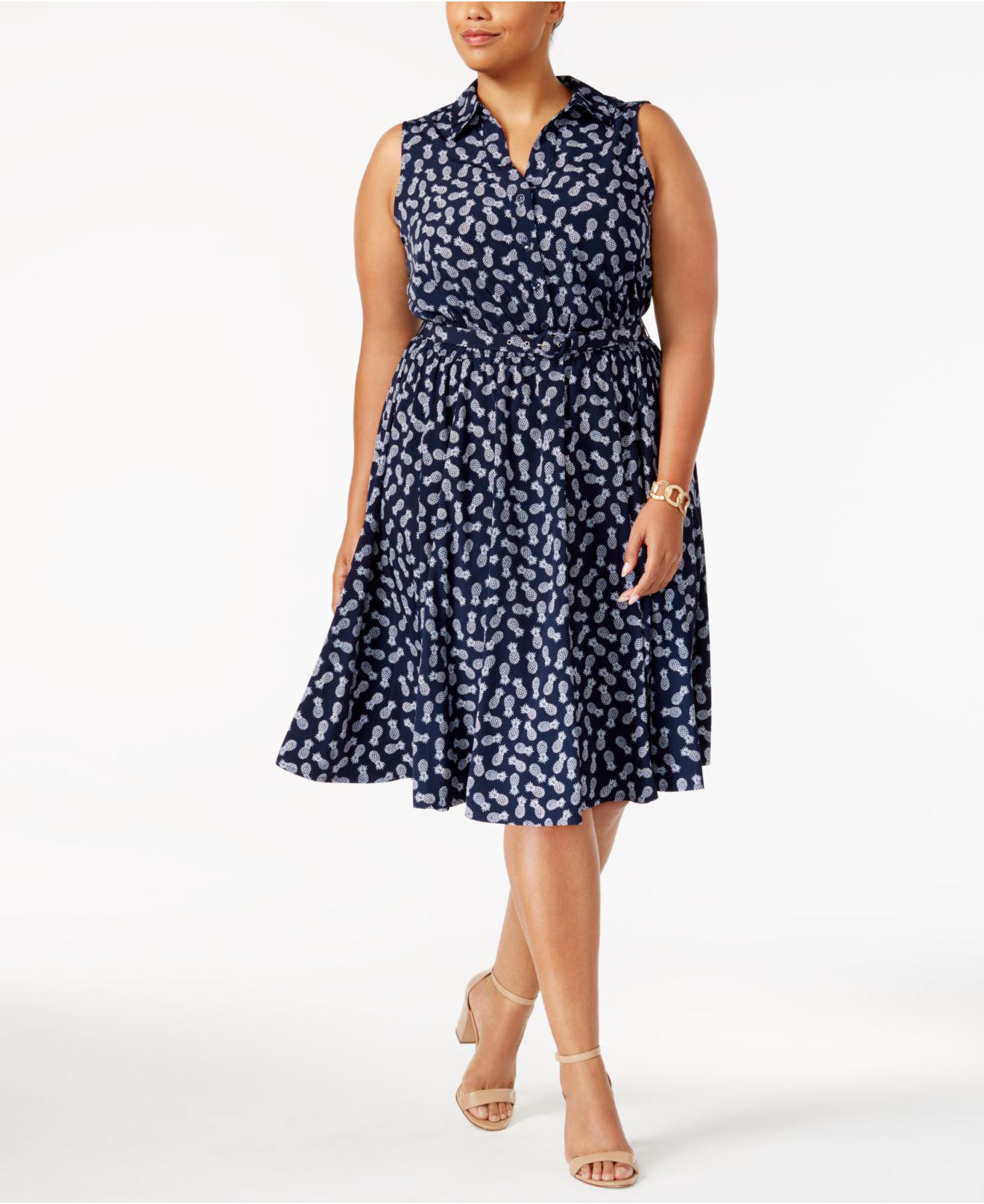 plus size pineapple dress