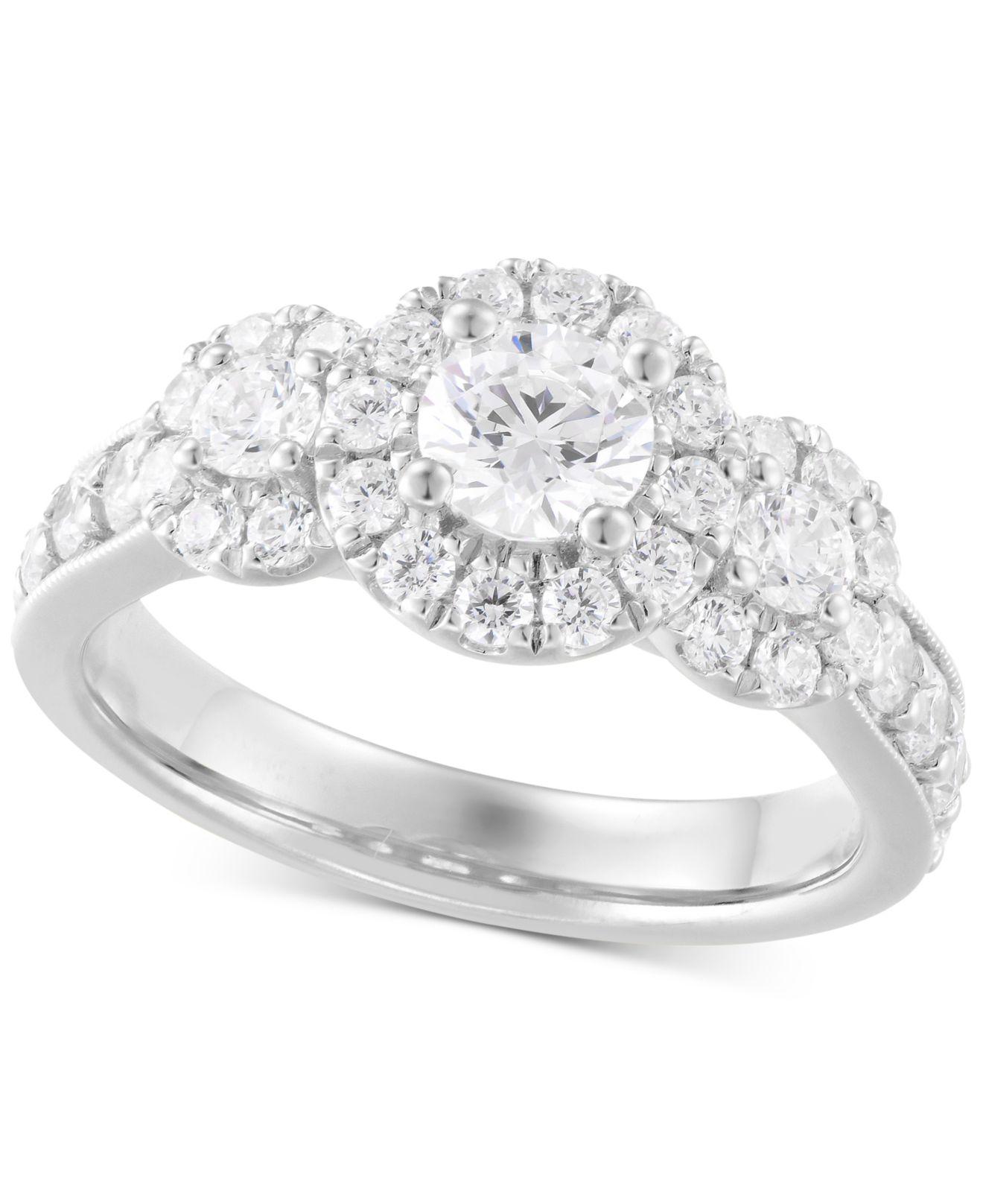 Macy\'s Halo Engagement Ring 2025