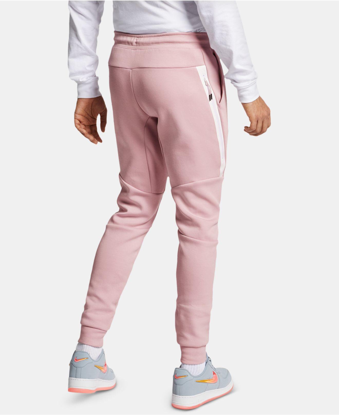 Nike Tech Fleece Joggers in Pink for Men | Lyst