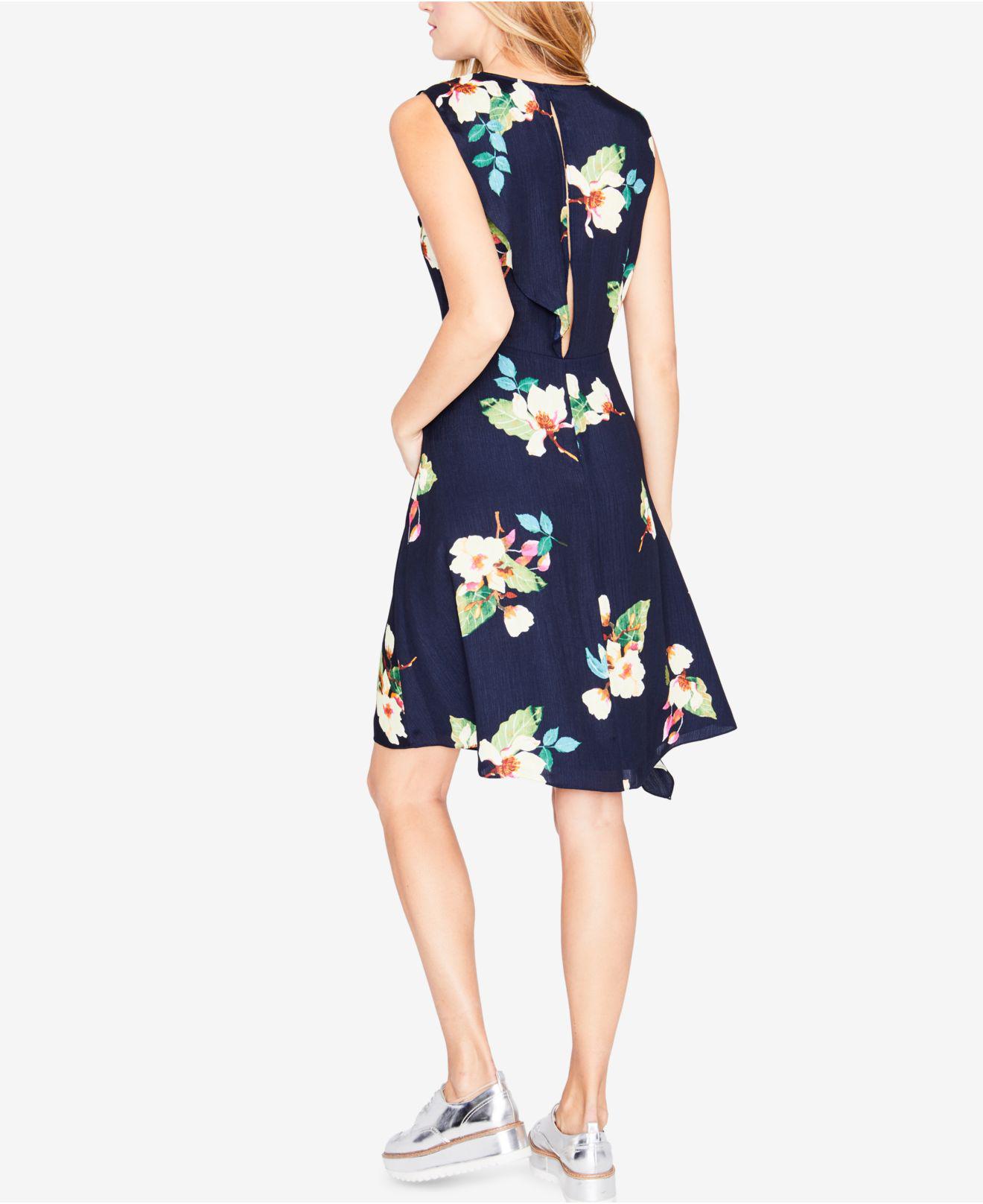macys navy floral dress