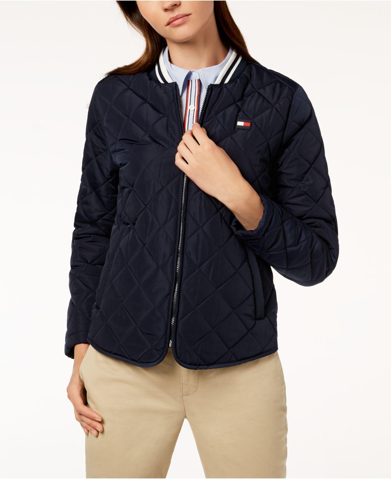 tommy hilfiger quilted bomber
