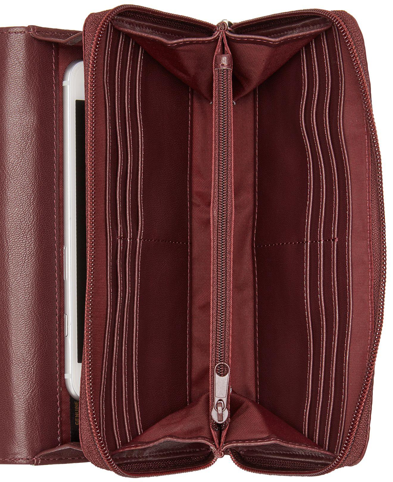 Giani Bernini Sandalwood Tooled Crossbody Wallet Lyst