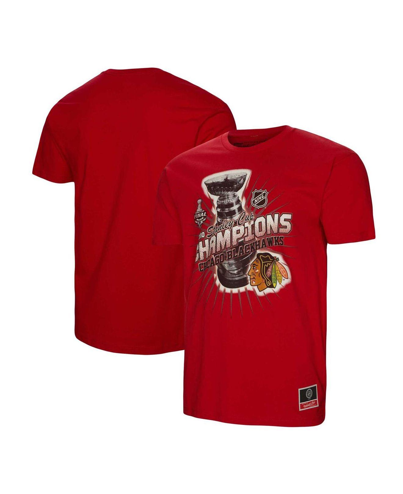 Men's Mitchell & Ness Red Chicago Cubs Jumbotron T-Shirt