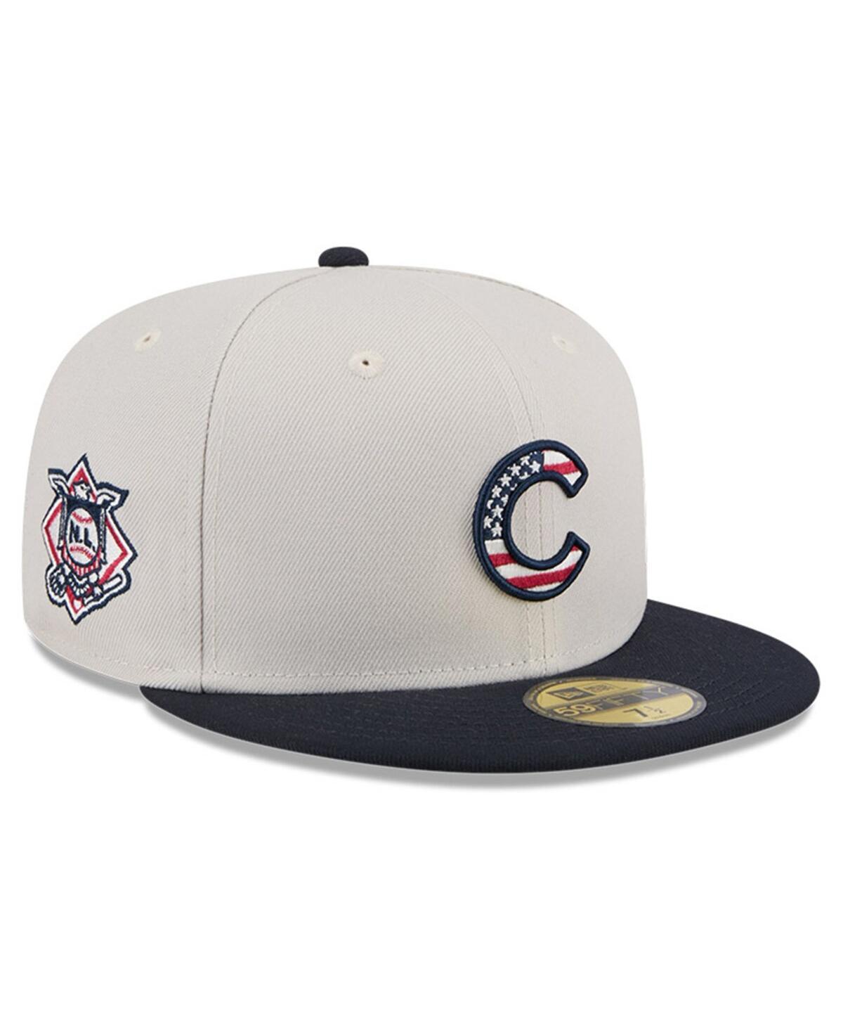 KTZ Black Chicago Cubs 2024 Fourth Of July 59fifty Fitted Hat in Gray
