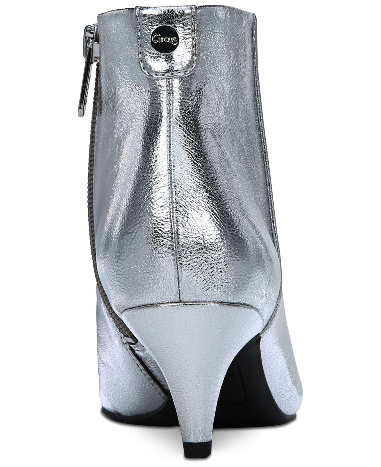 sam edelman silver booties