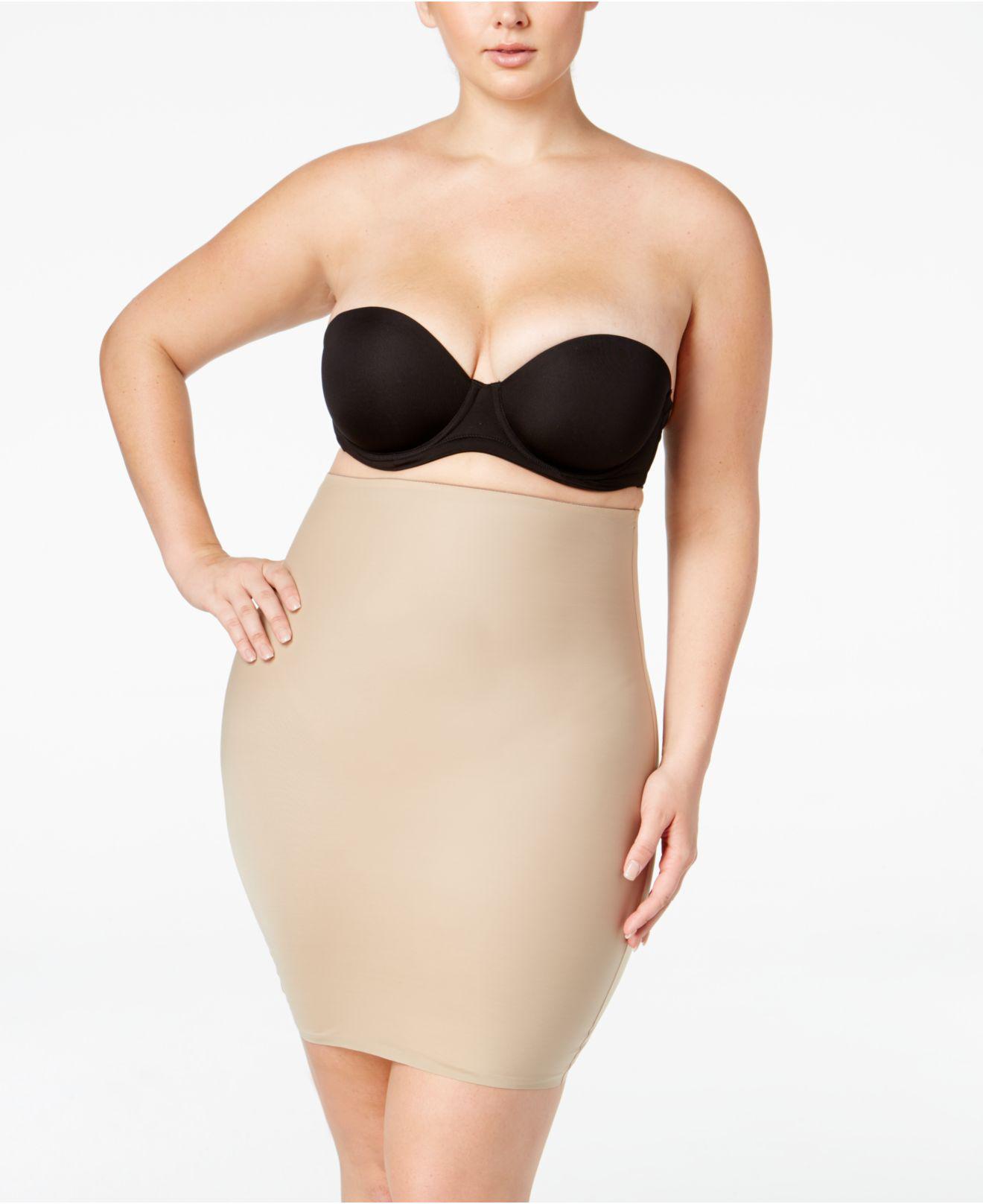 Spanx Synthetic Plus Size Firm Control Reversible Half Slip 10045p in