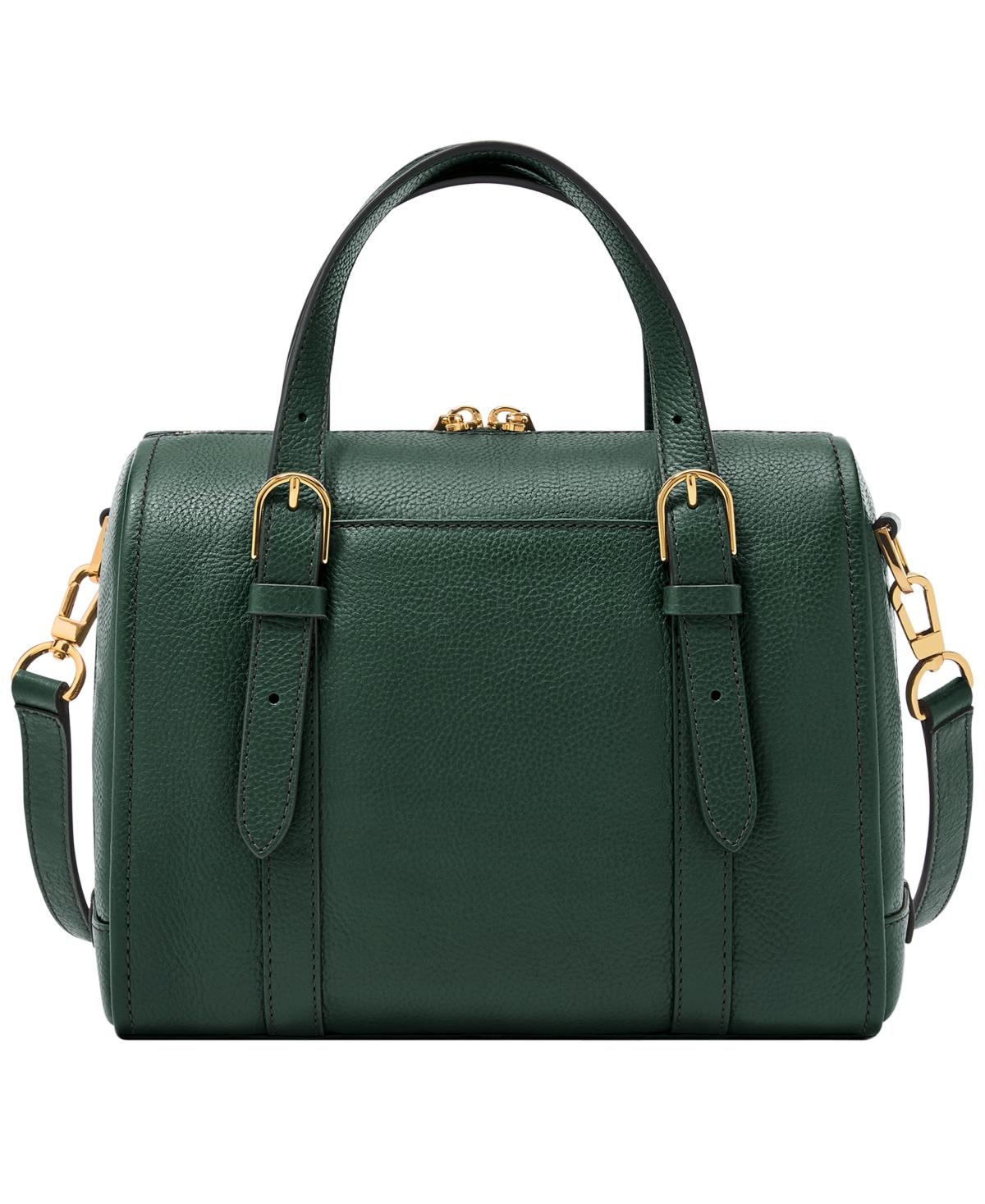 Fossil green leather purse sale