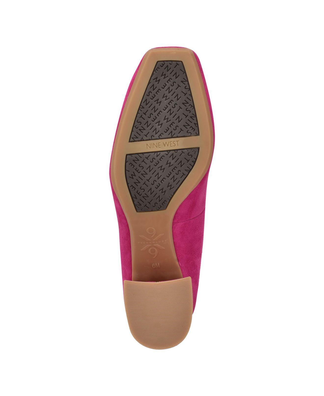 Nine West Vibe 9x9 Block Heel Pumps in Pink | Lyst