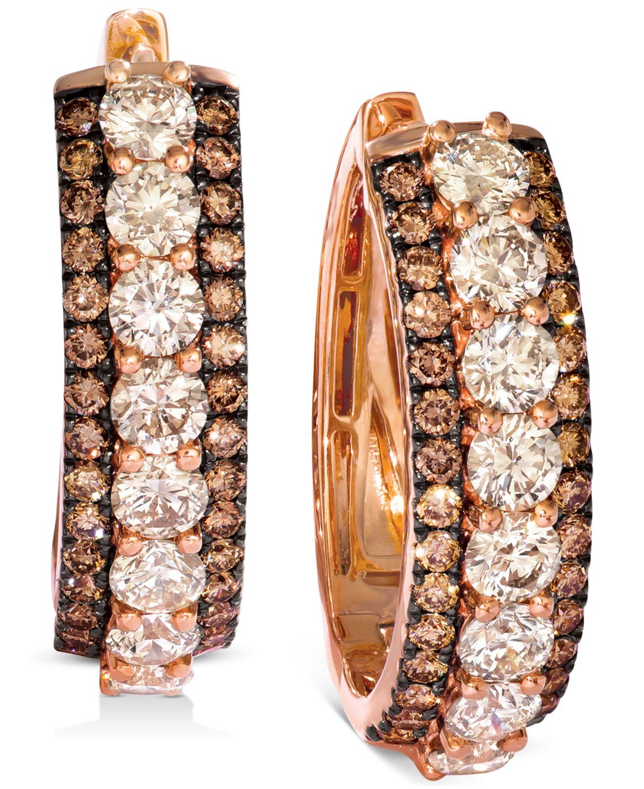 Diamond Hoop Earrings