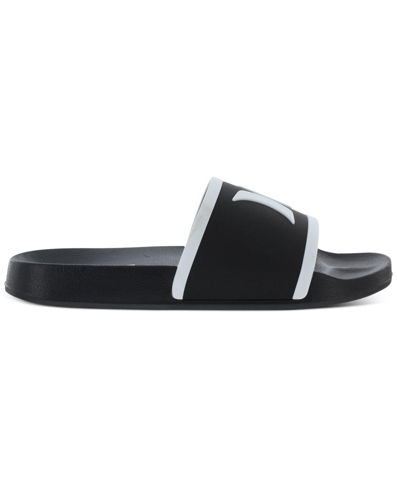 guerra comerciante estante Hurley Raleigh Slide Sandals in Black | Lyst