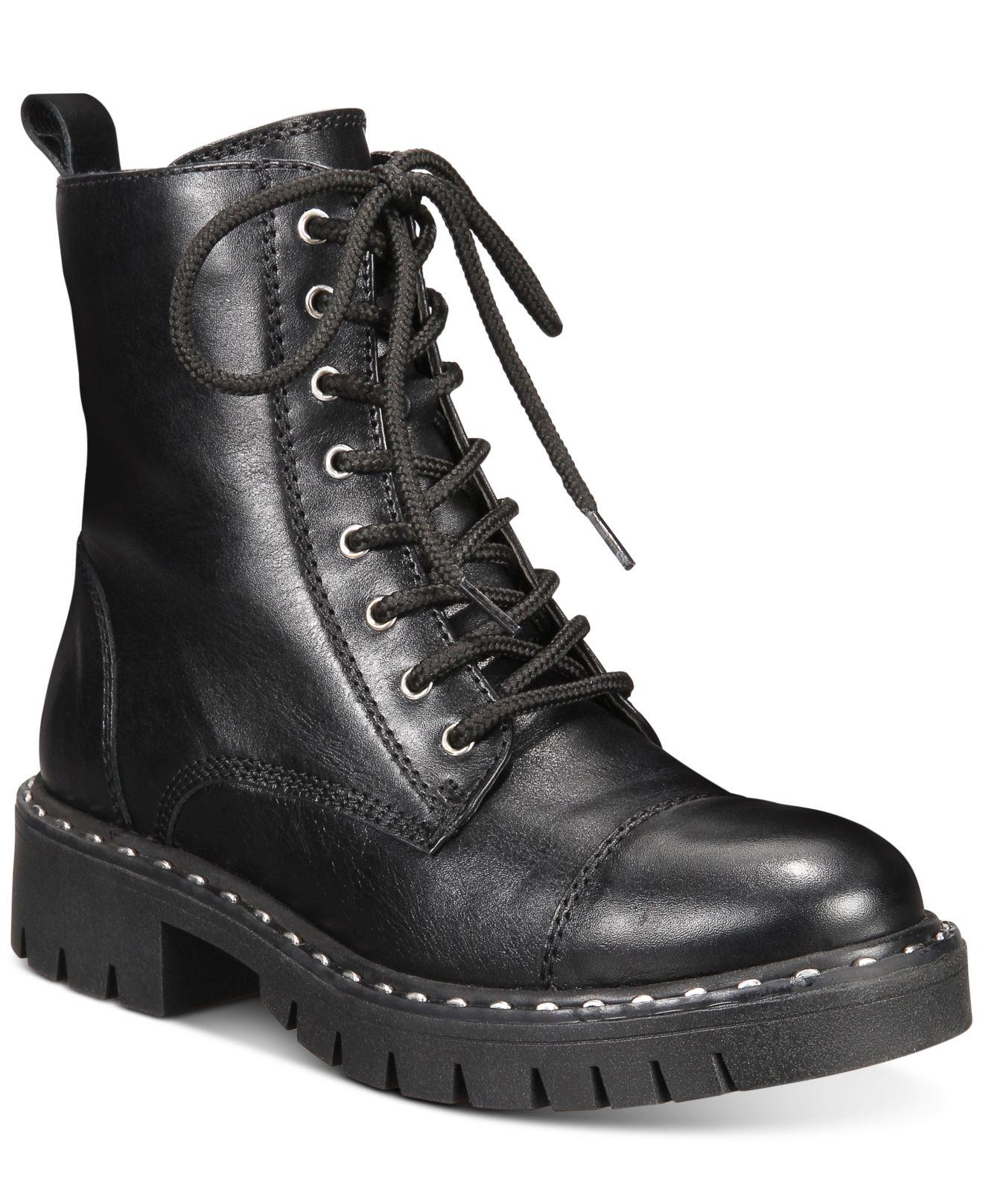 Aldo black combat boots Clearance