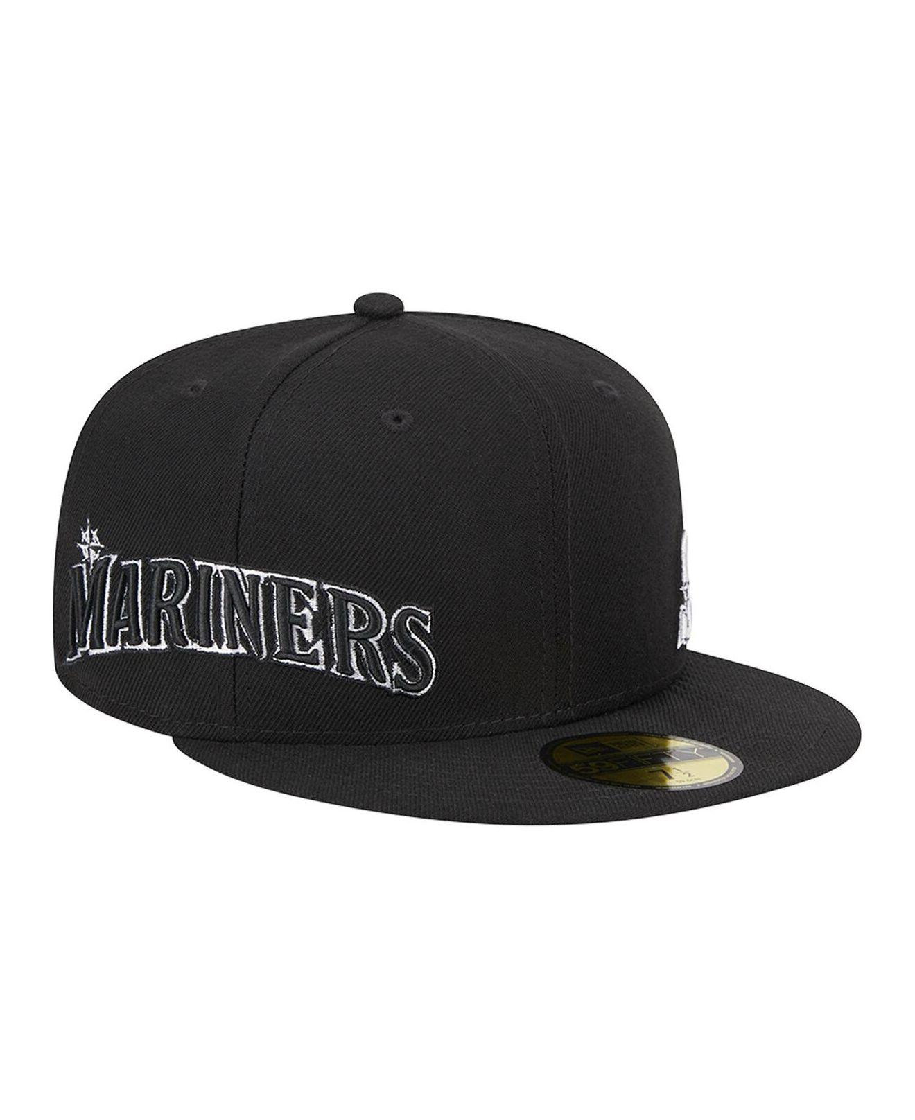 KTZ Black Seattle Mariners Jersey 59fifty Fitted Hat for Men