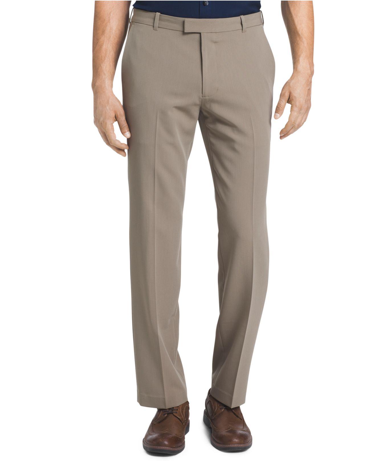 Van Heusen Synthetic Flex Straight-fit Dress Pants for Men - Lyst