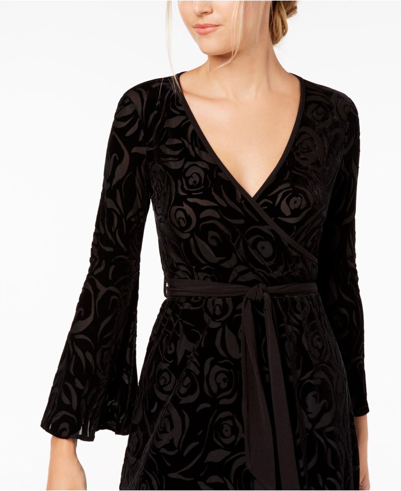 calvin klein burnout velvet dress