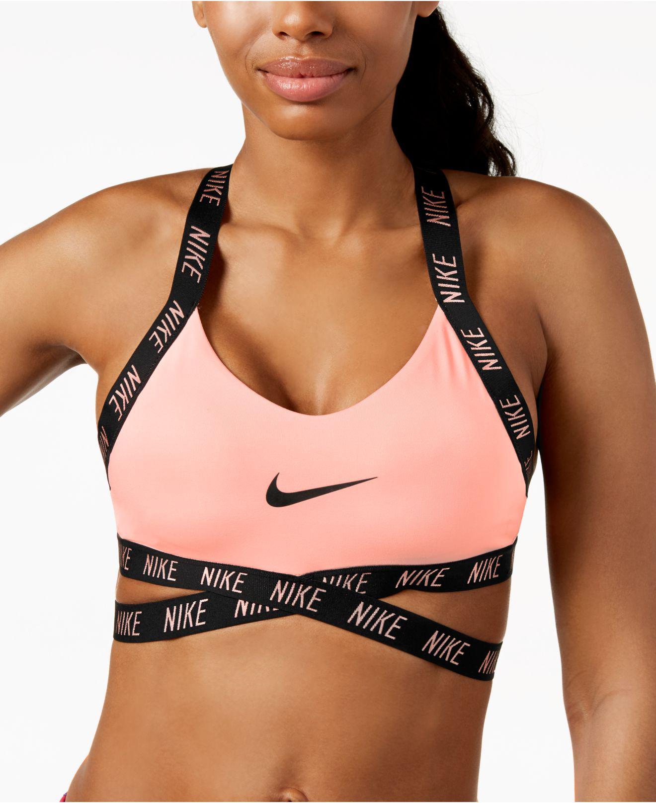 Nike Synthetic Indy Dri-fit Cross-back Compression Low-impact Sports Bra in  Black | Lyst