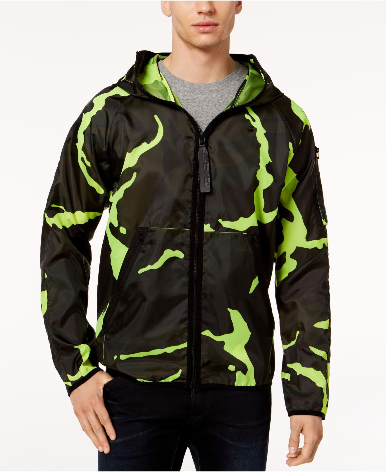 G-Star RAW Synthetic Strett Neon Camouflage Hooded Jacket in Neon  Yellow/Asphalt (Green) for Men - Lyst
