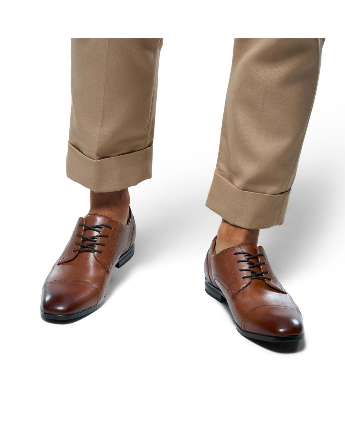 ALDO Luigi Leather Derby Lace Up Dress Shoe in Brown for Men  display picture 3