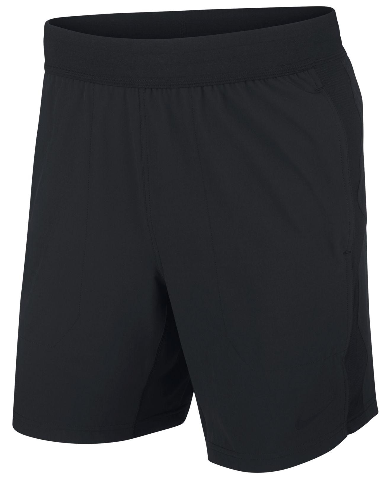 Nike Synthetic Flex Yoga Shorts in Black for Men - Lyst