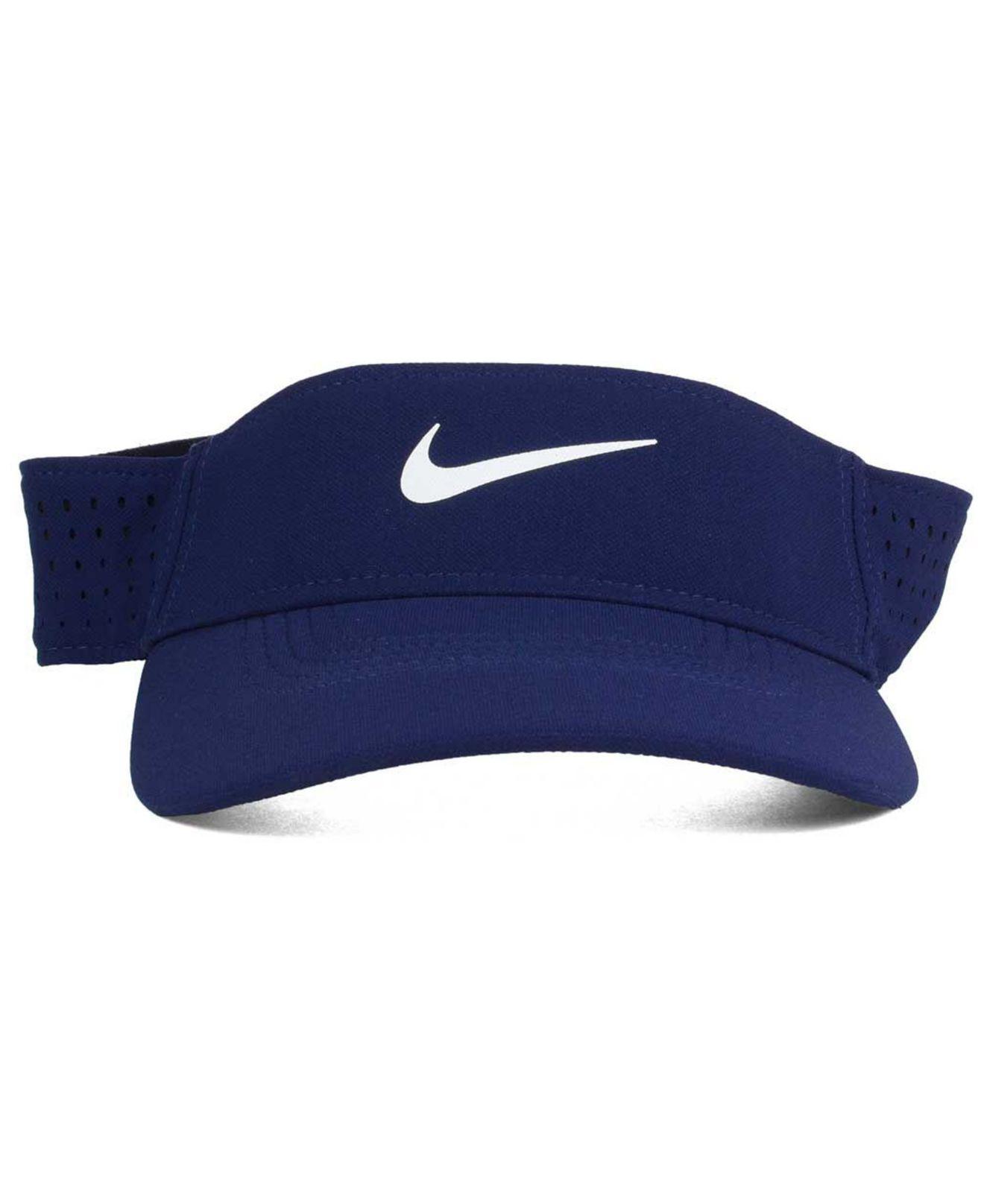 navy blue nike visor