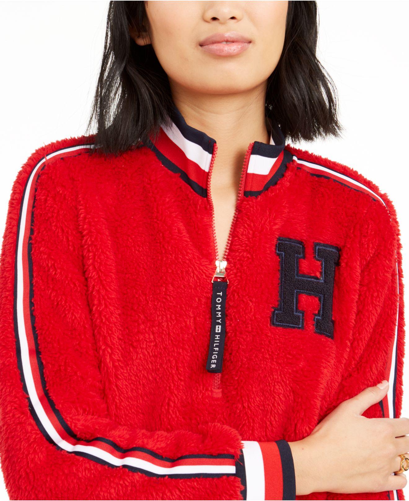 tommy hilfiger sherpa pullover