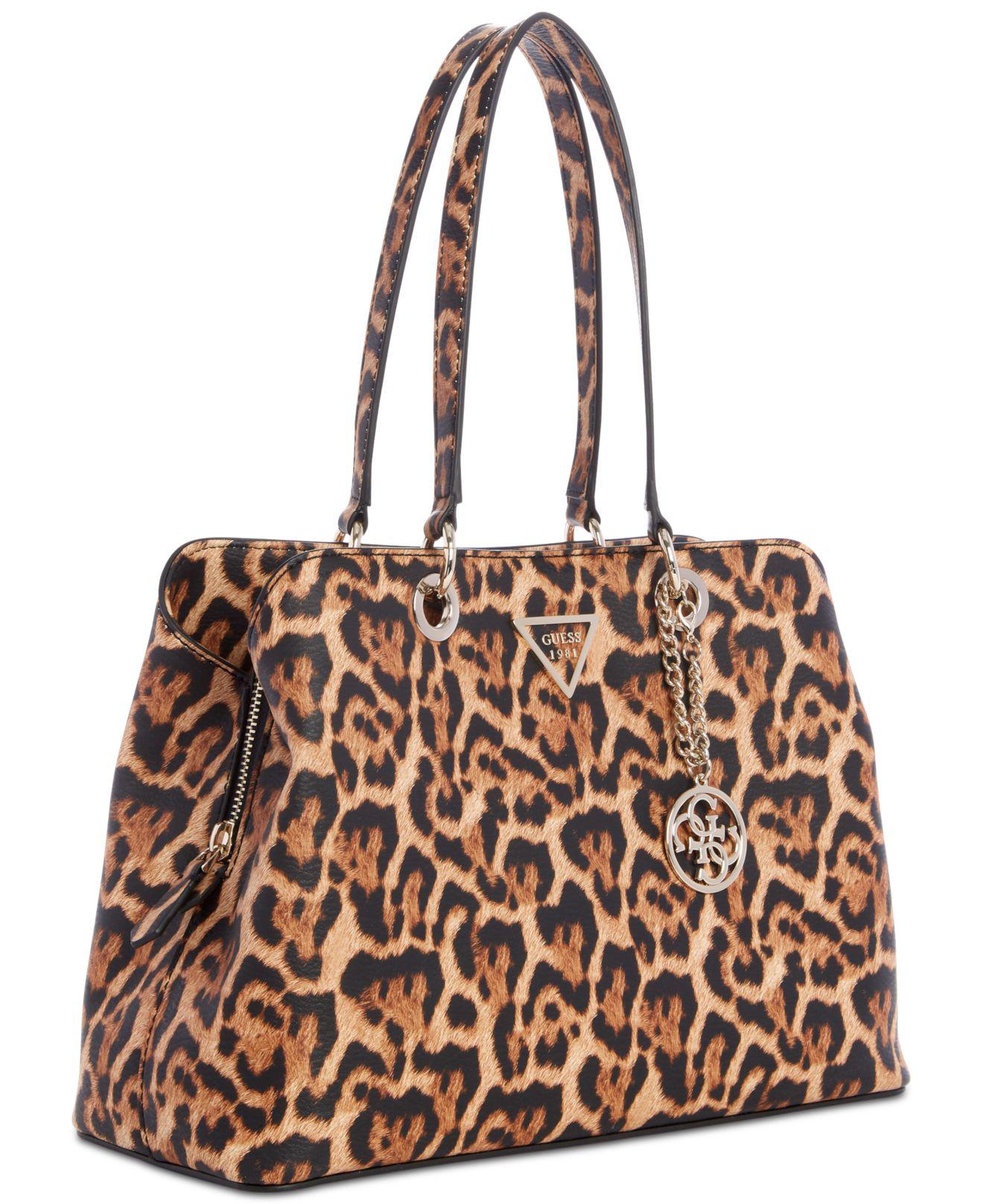 guess leopard handbags