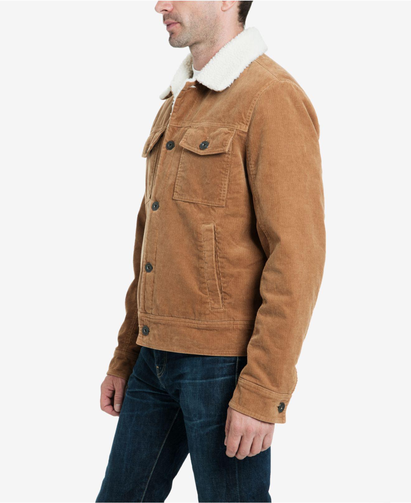 lucky brand sherpa trucker jacket