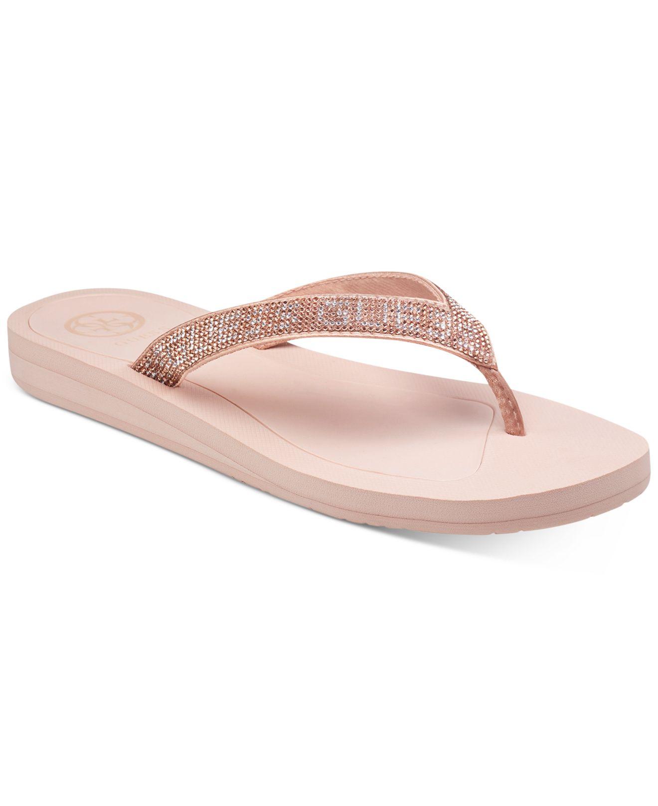 rose gold guess sandals