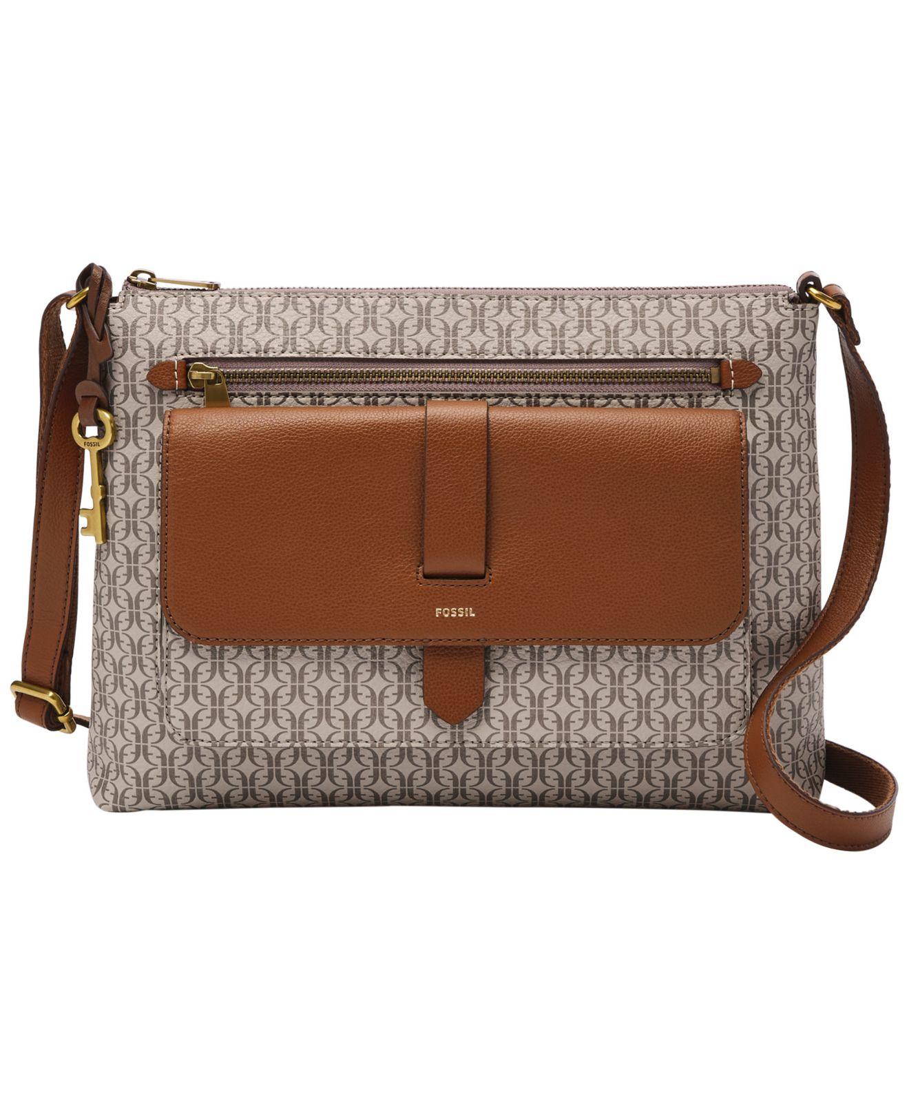 Fossil Kinley Crossbody Bag in Brown Lyst