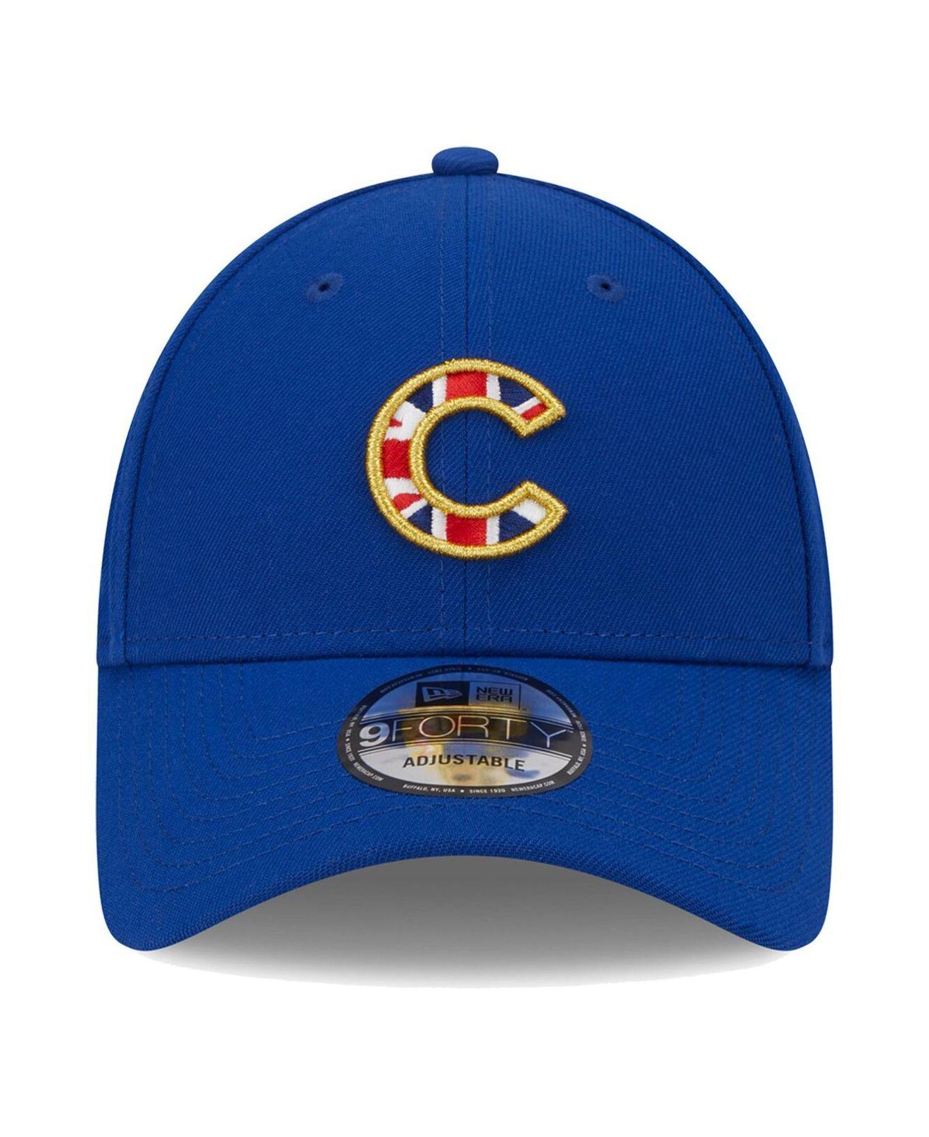 Chicago Cubs MLB London Series Blue 9FORTY Adjustable Cap