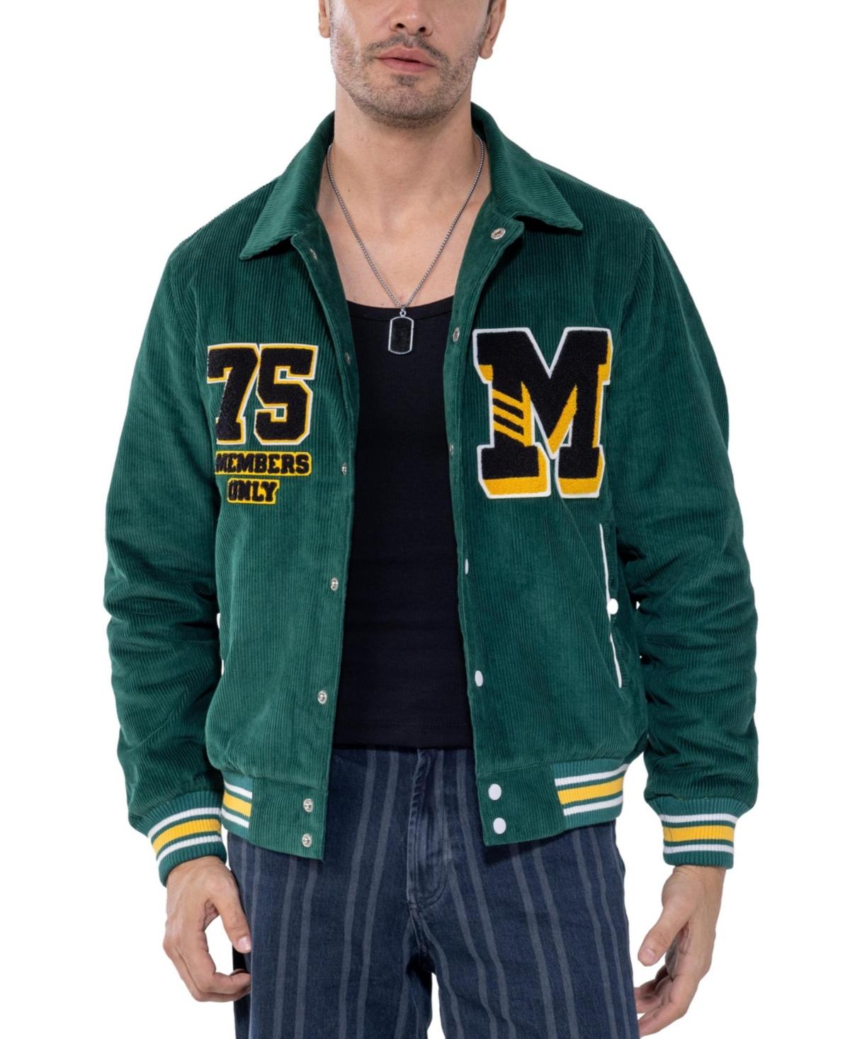 Veste Femme Members Only - Style Motard à Volants - Taille S - Vert - Occasion Très Bon état