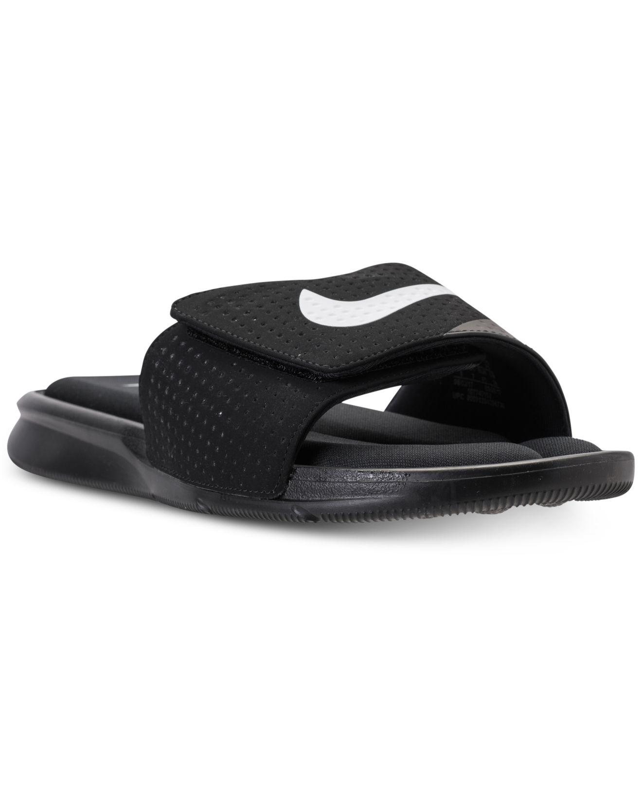 Nike Synthetic Men's Ultra Comfort Slide Sandals From Finish Line in Black /White-Black (Black) for Men | Lyst