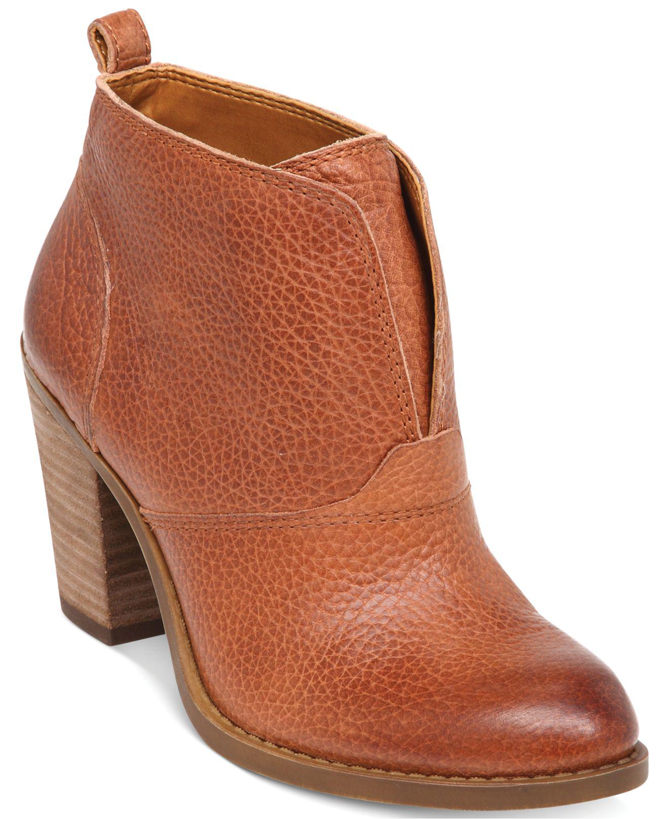 lucky brand toffee booties
