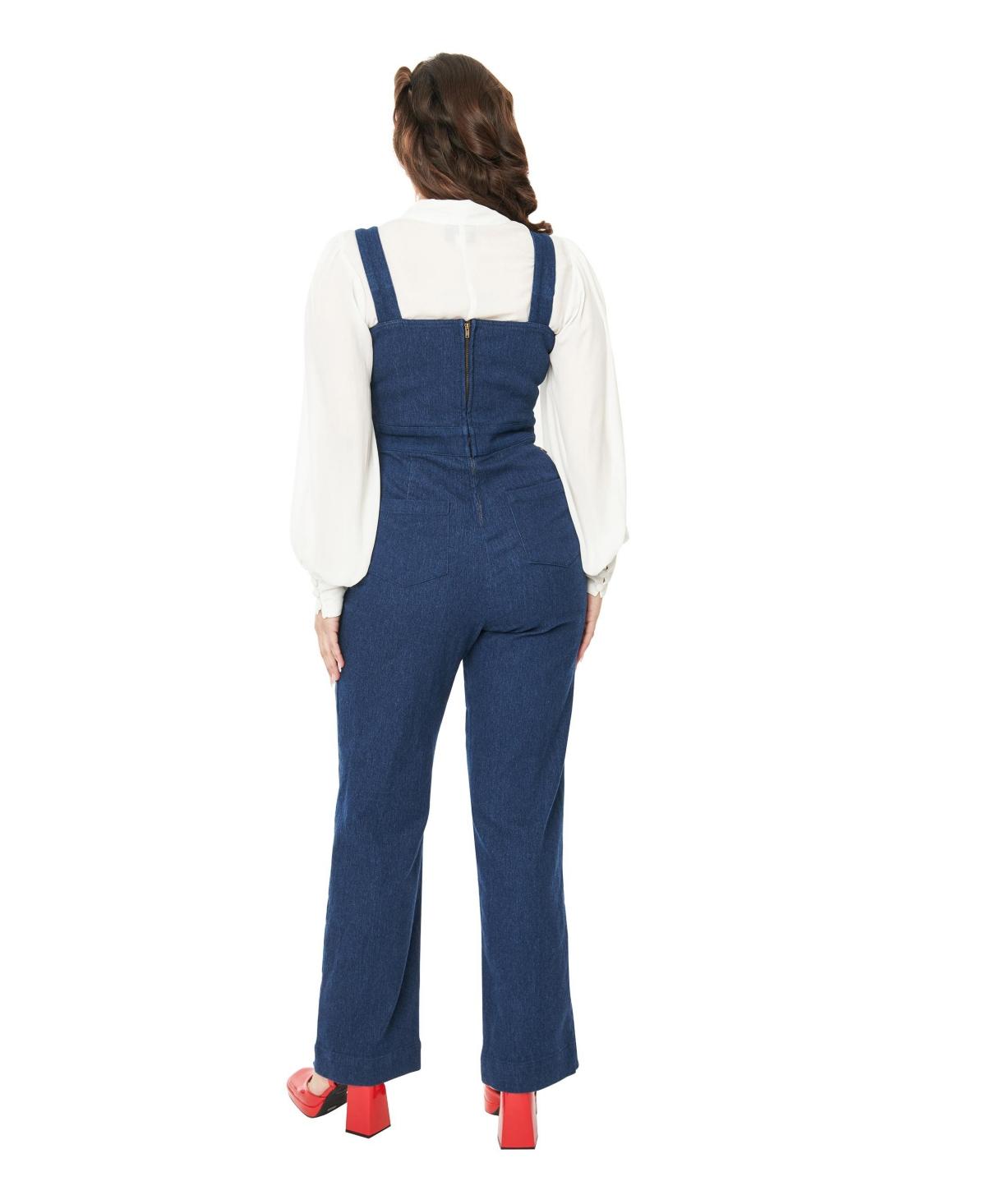 Unique Vintage Blush Rochelle Suspender Pants