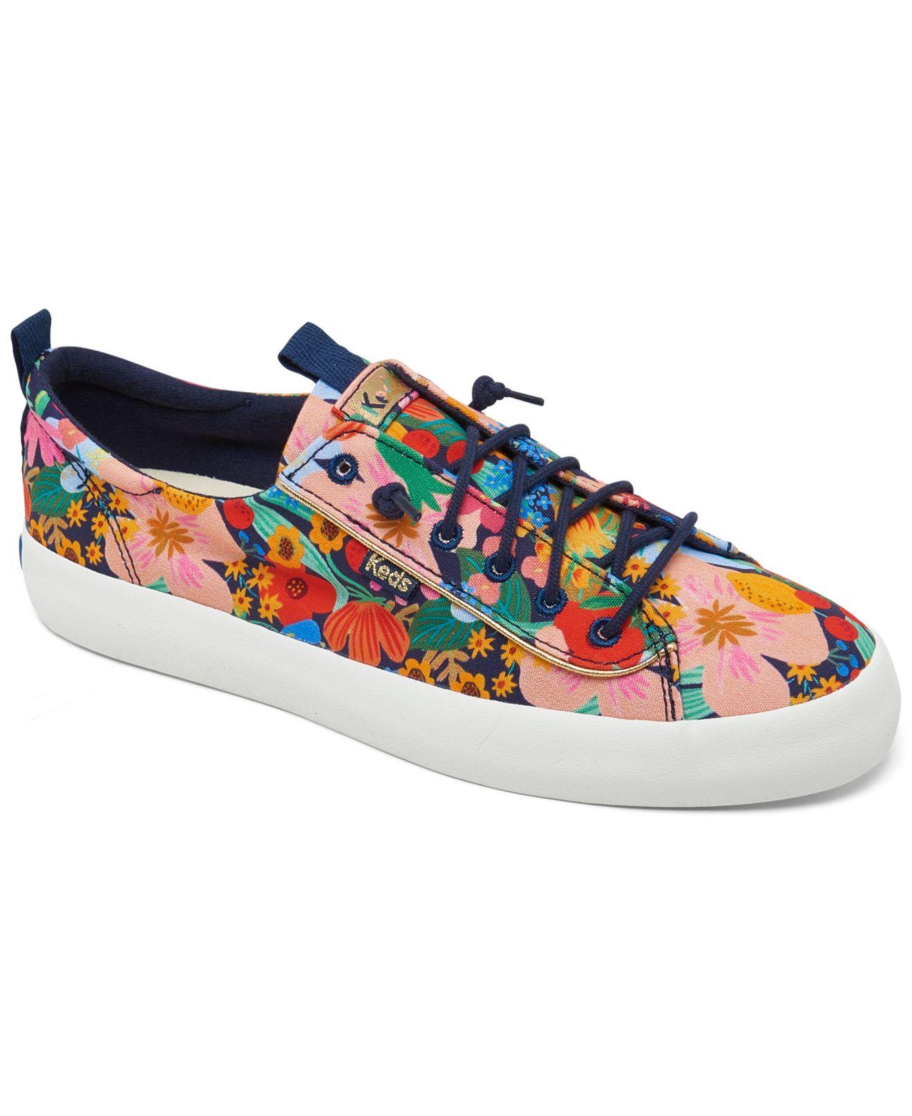 Keds X Rifle Paper Co Kickback Sicily Canvas Casual Sneakers From